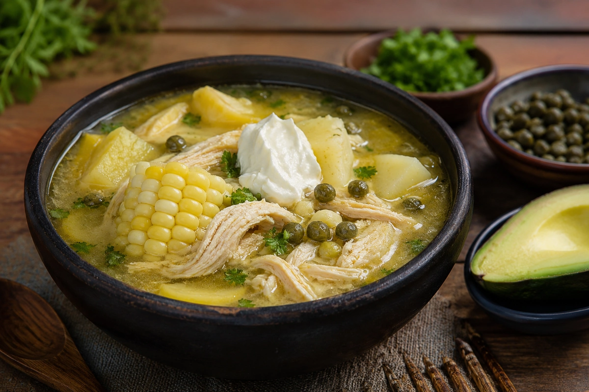 Ajiaco (Colombian Chicken Soup) - Simmered recipe image