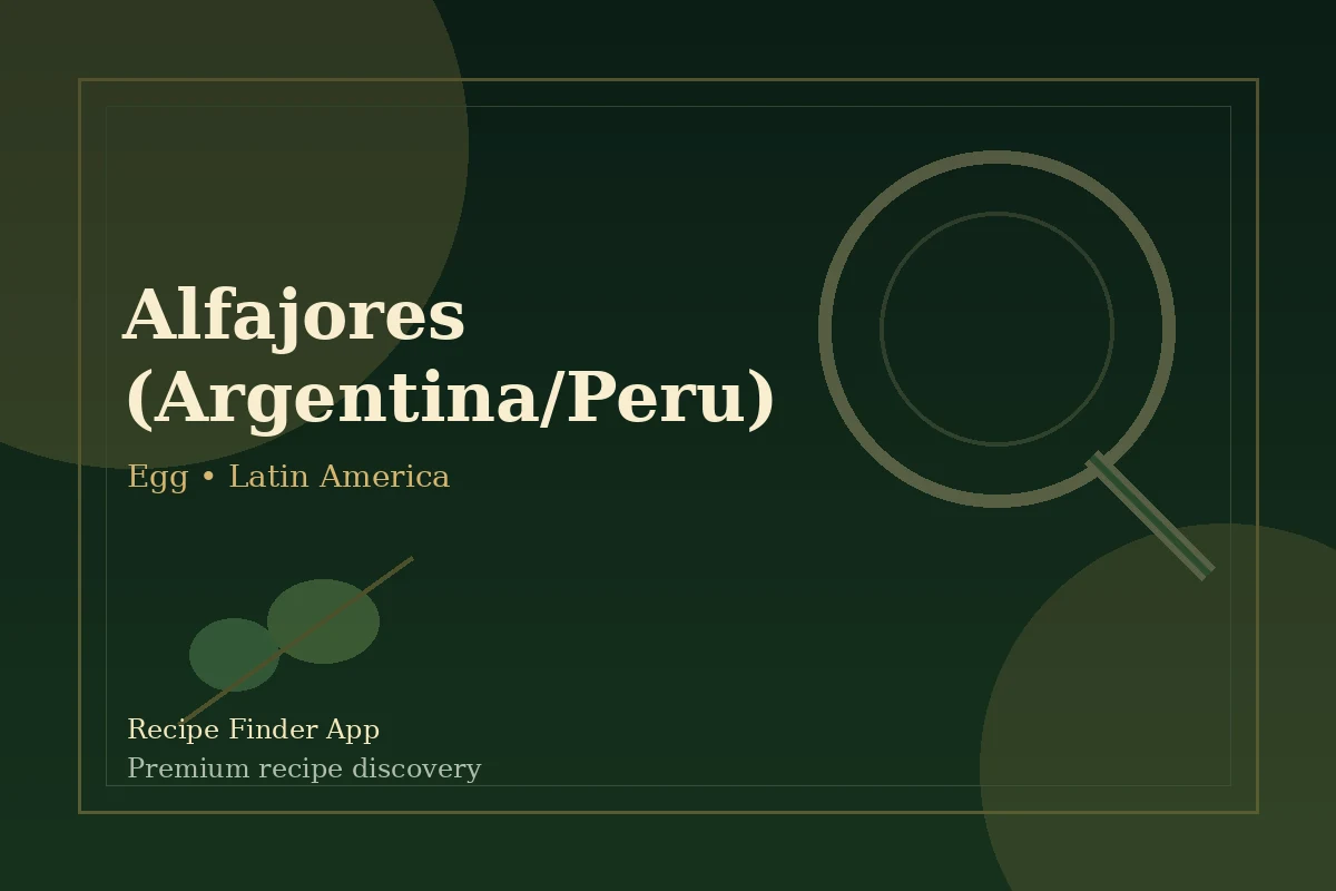 Alfajores (Argentina/Peru) - Egg recipe image