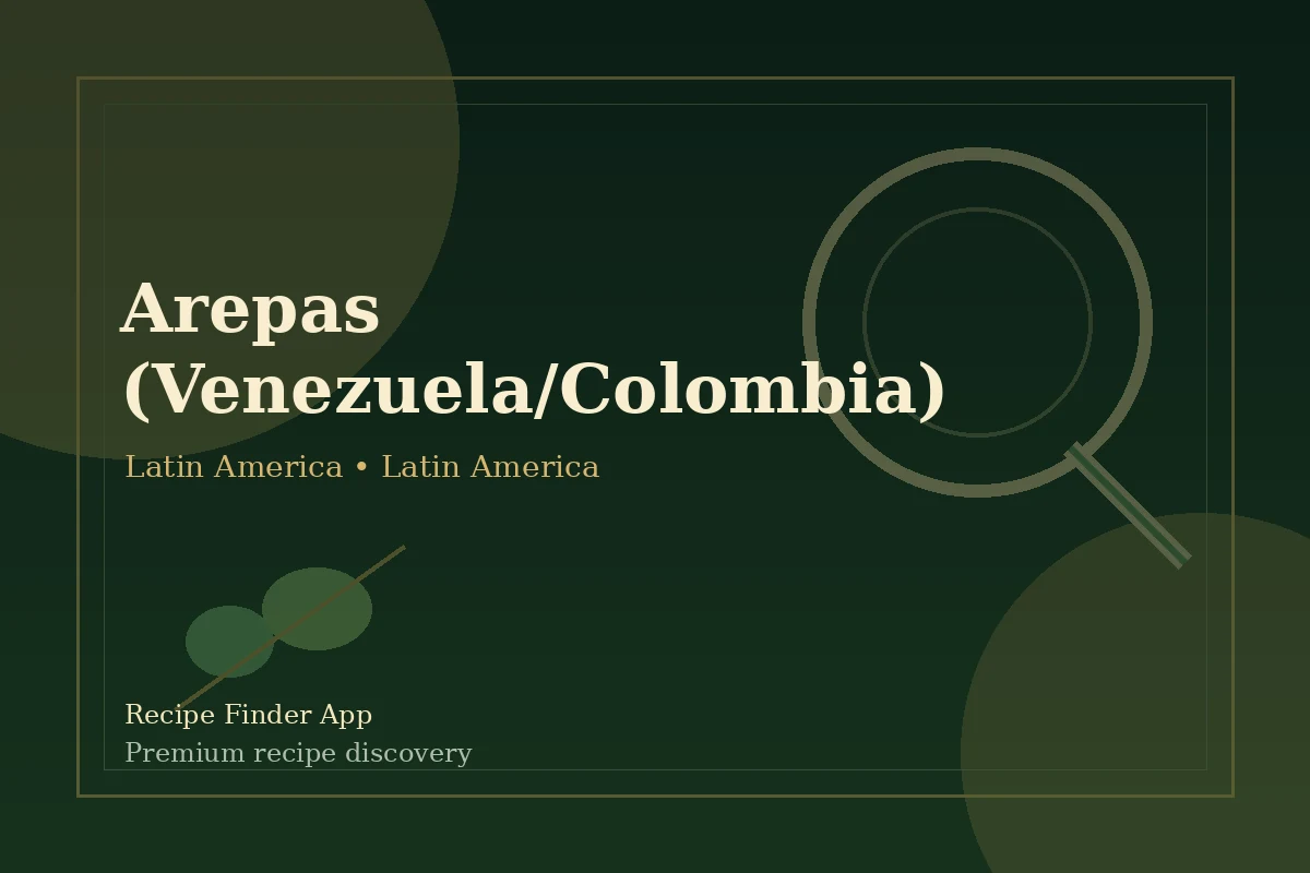 Arepas (Venezuela/Colombia) - Latin America recipe image