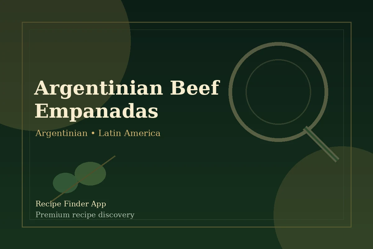 Argentinian Beef Empanadas - Argentinian recipe image