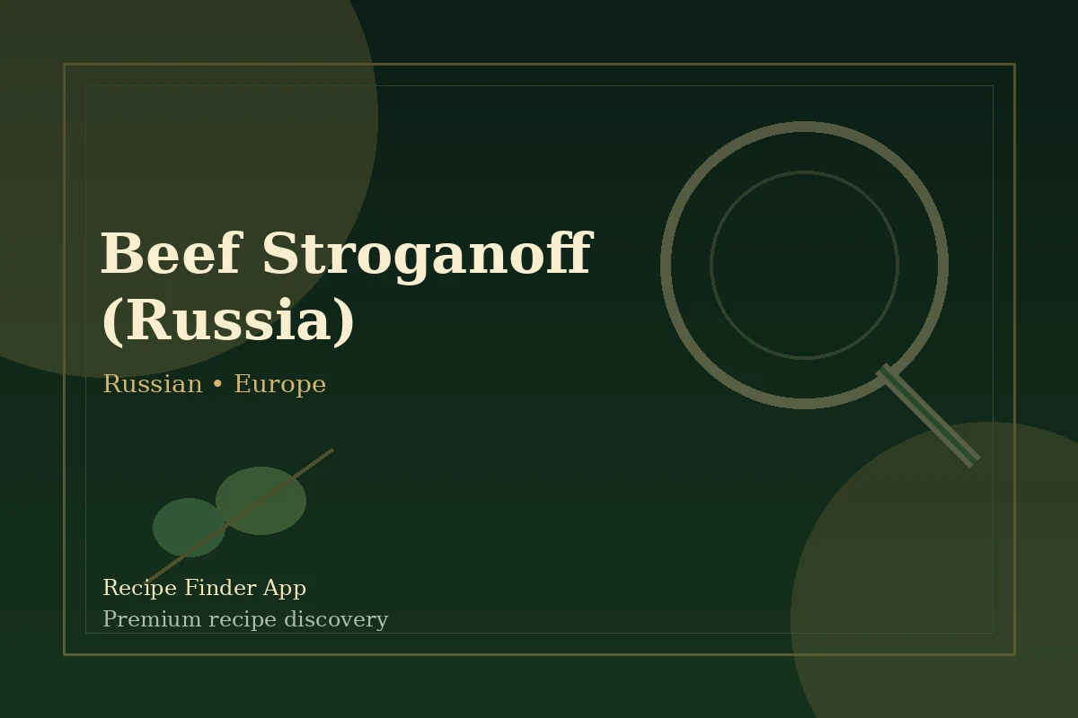 Beef Stroganoff (Russia) - Russian recipe image