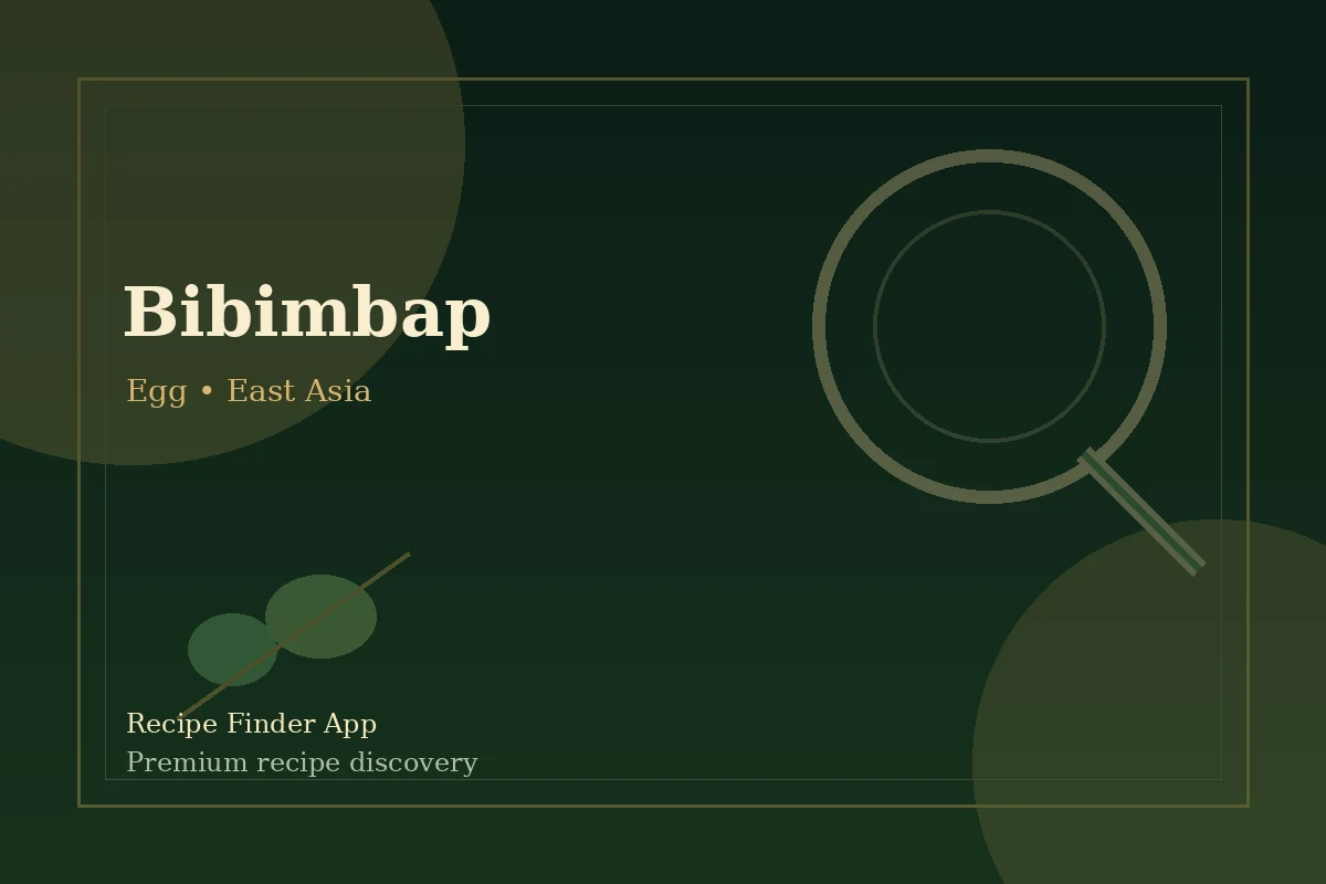 Bibimbap - Egg recipe image