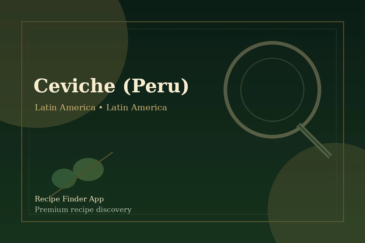 Ceviche (Peru) - Latin America recipe image