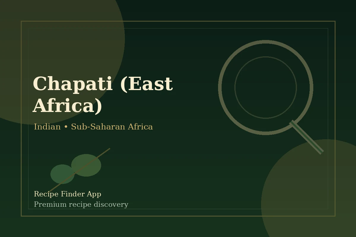 Chapati (East Africa) - Indian recipe image