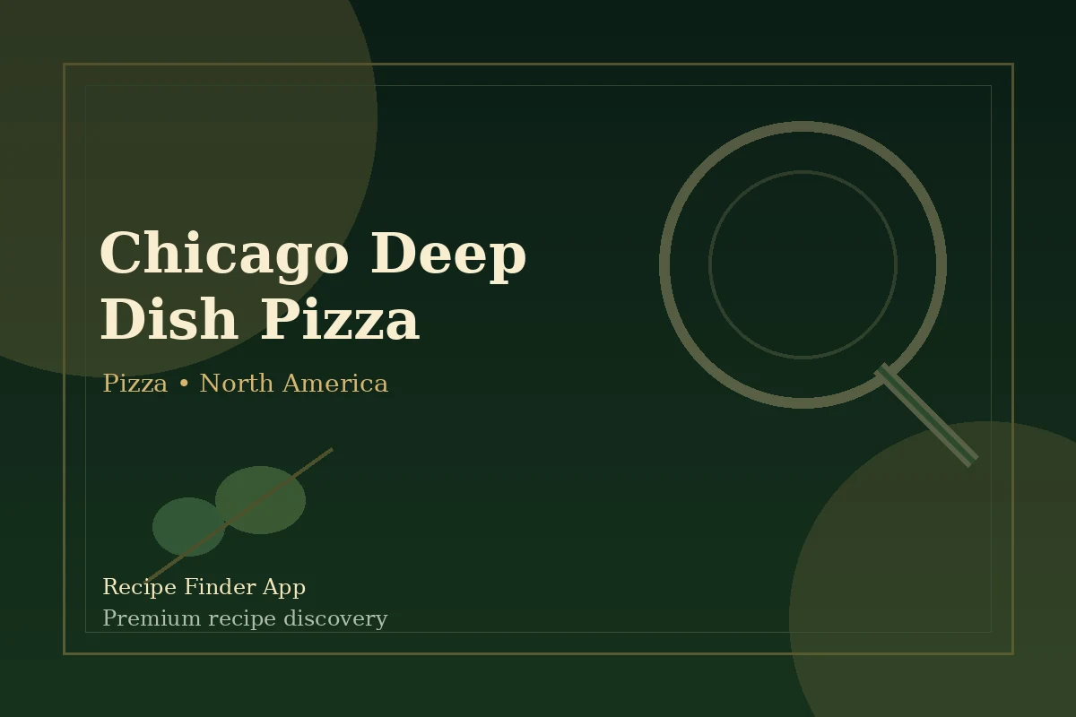 Chicago Deep Dish Pizza - Pizza recipe image
