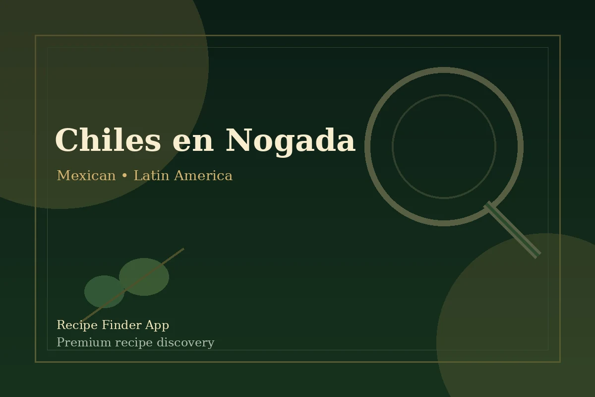 Chiles en Nogada - Mexican recipe image