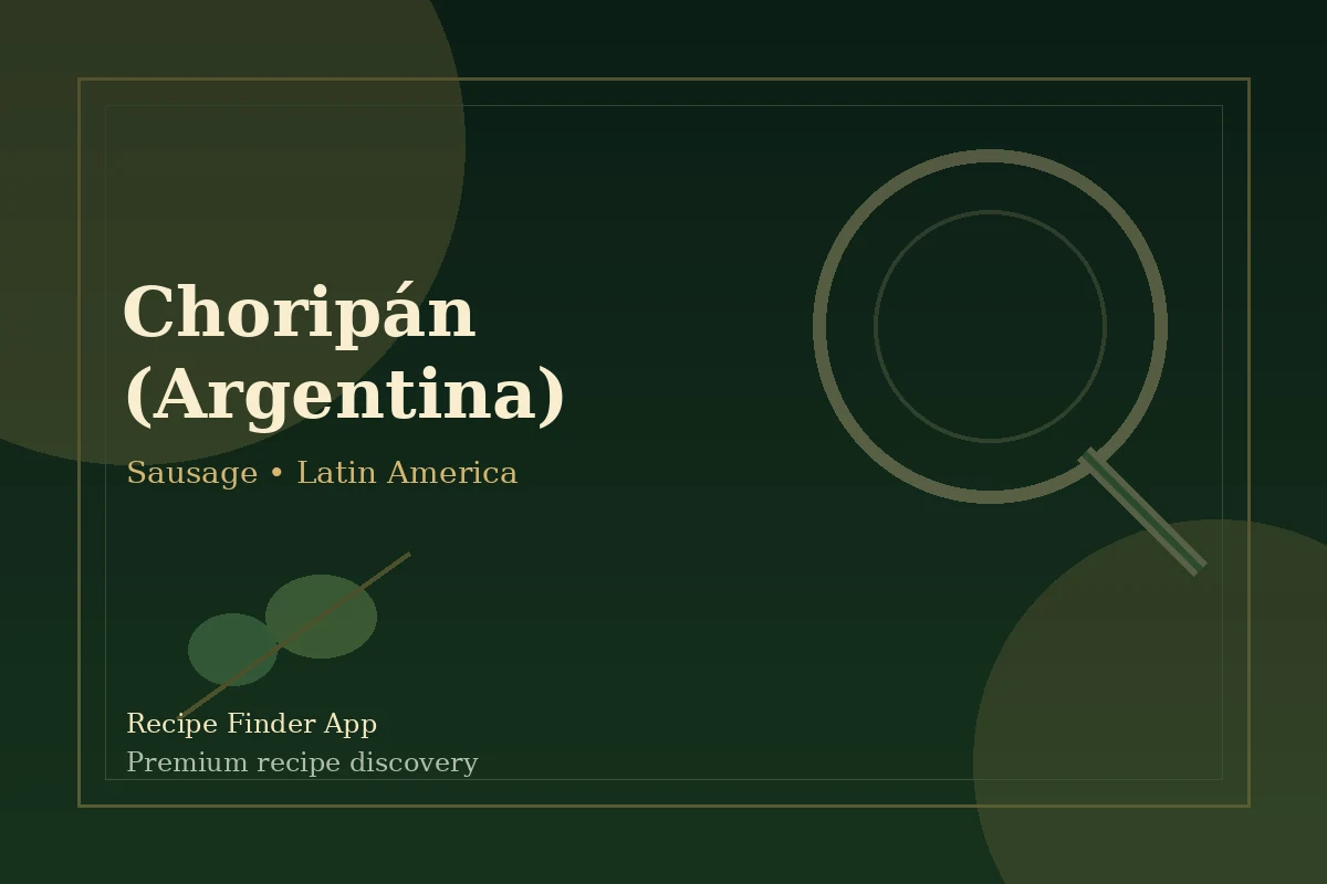 Choripán (Argentina) - Sausage recipe image