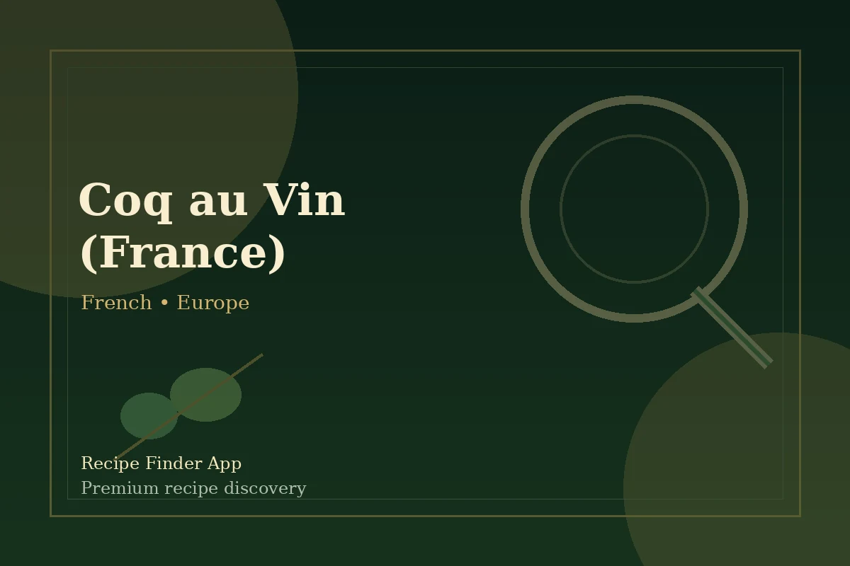 Coq au Vin (France) - French recipe image