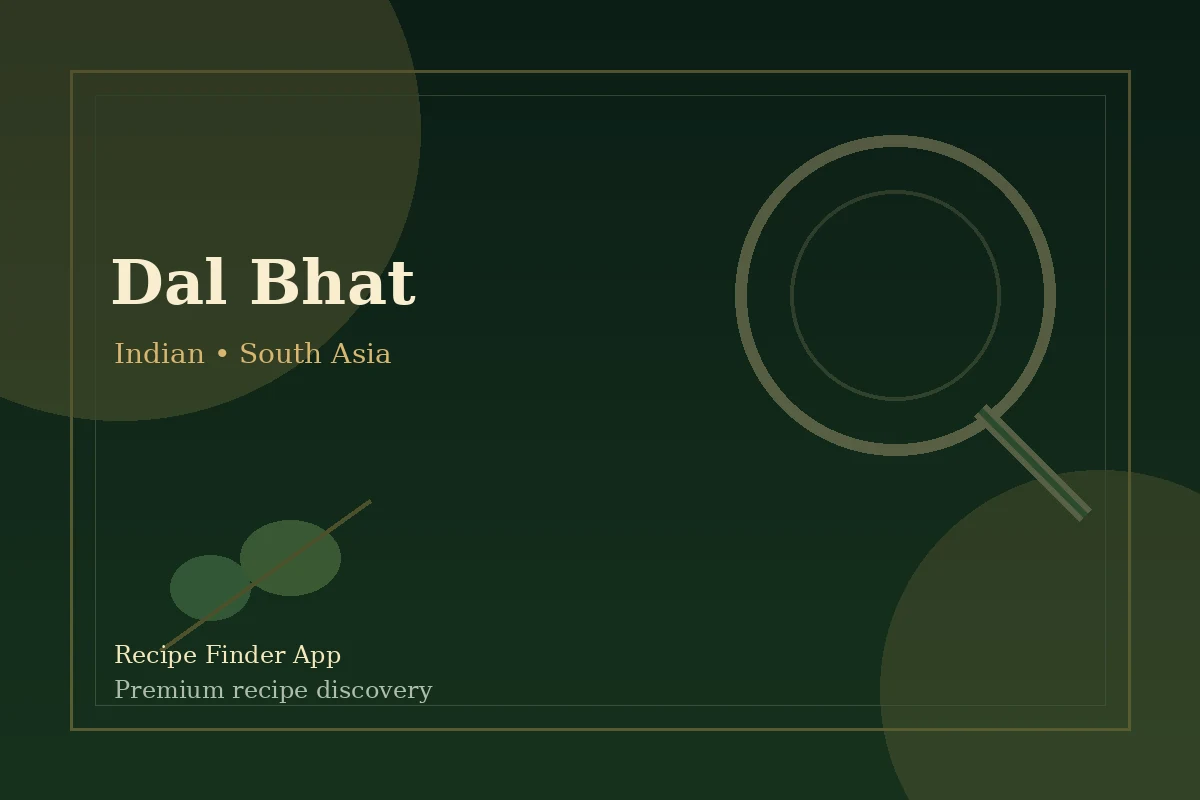 Dal Bhat - Indian recipe image