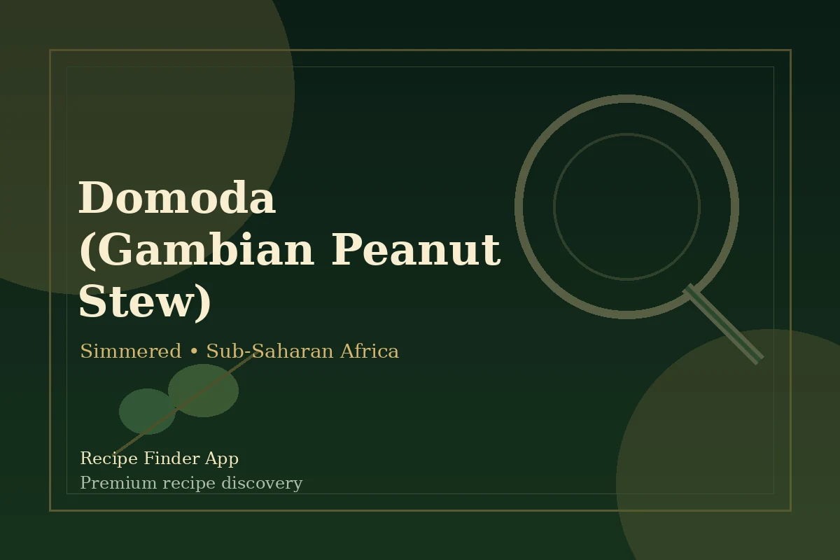 Domoda (Gambian Peanut Stew) - Simmered recipe image