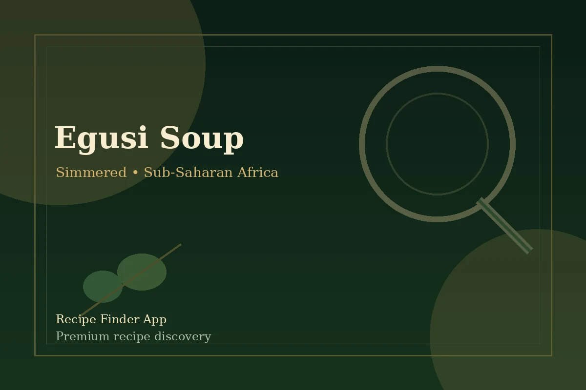 Egusi Soup - Simmered recipe image
