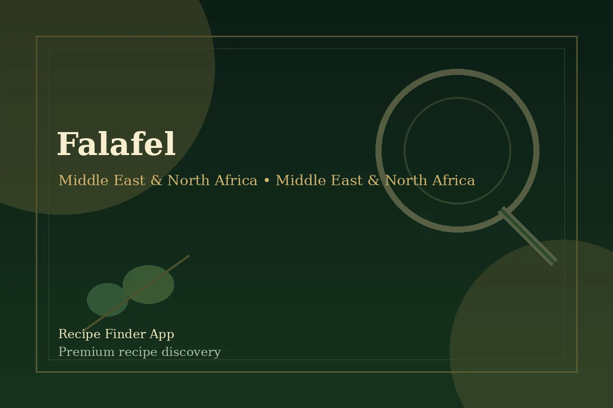 Falafel - Middle East & North Africa recipe image
