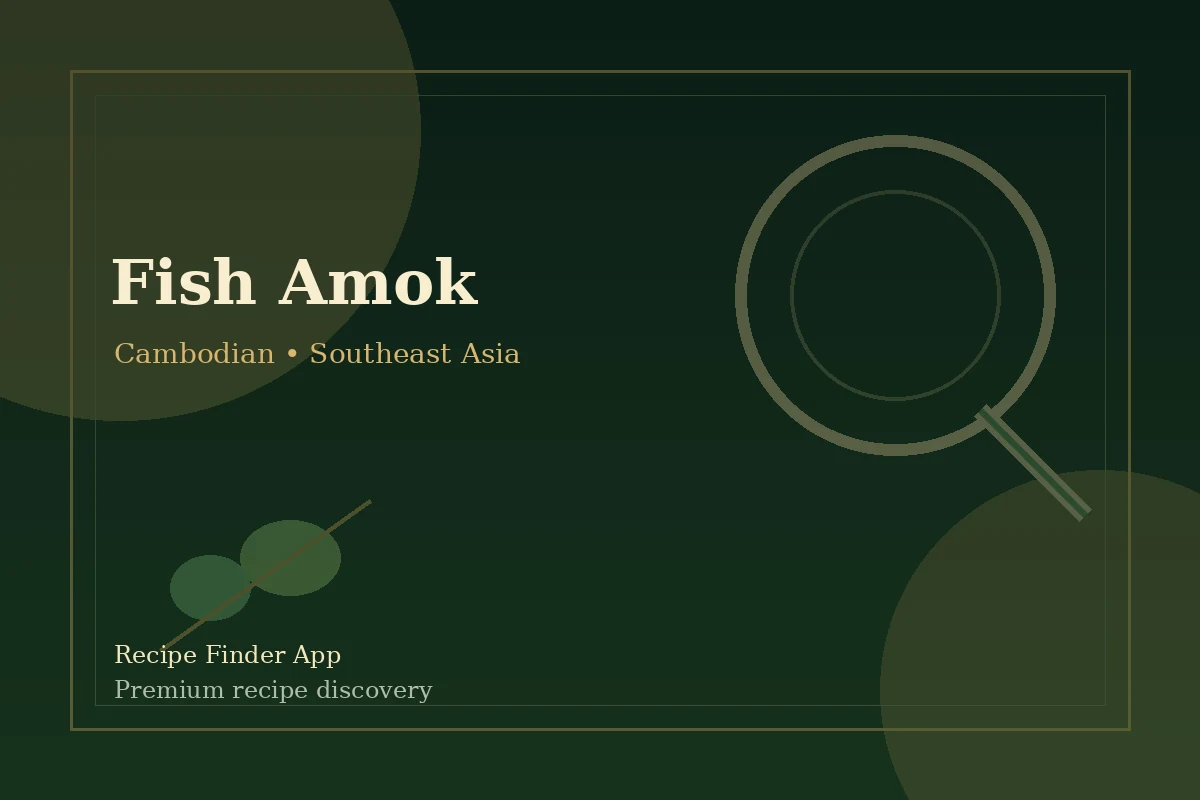 Fish Amok - Cambodian recipe image