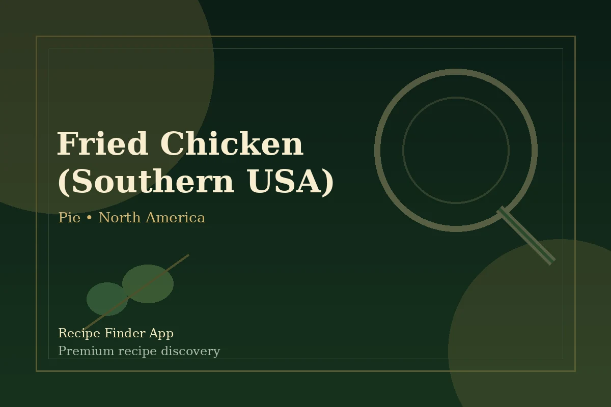Fried Chicken (Southern USA) - Pie recipe image