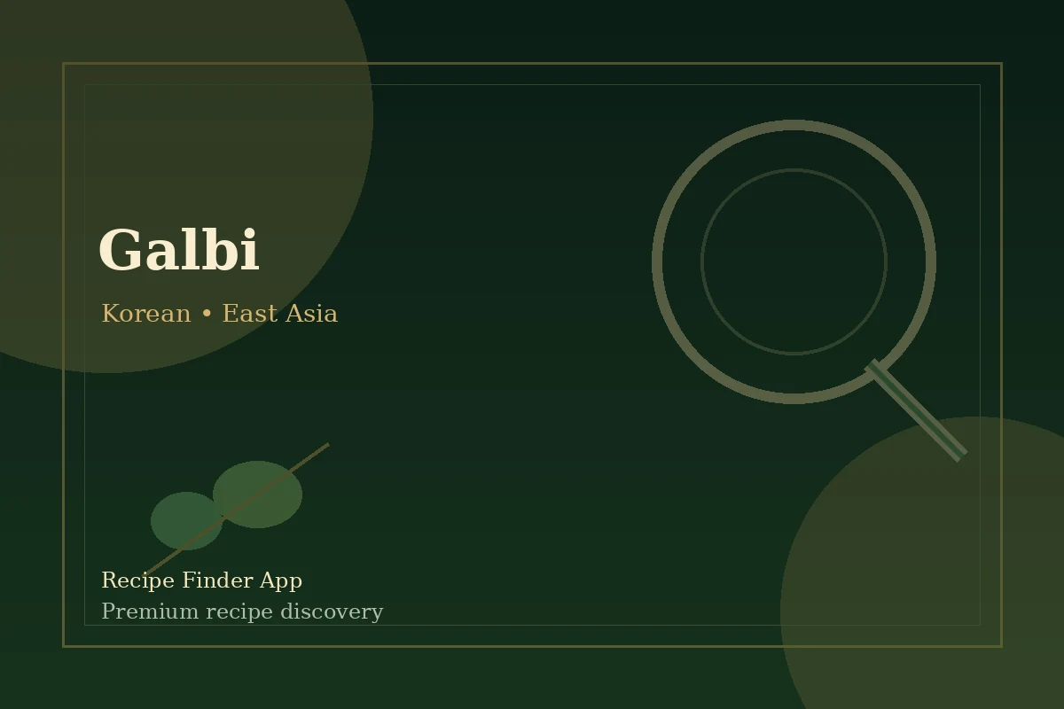 Galbi - Korean recipe image