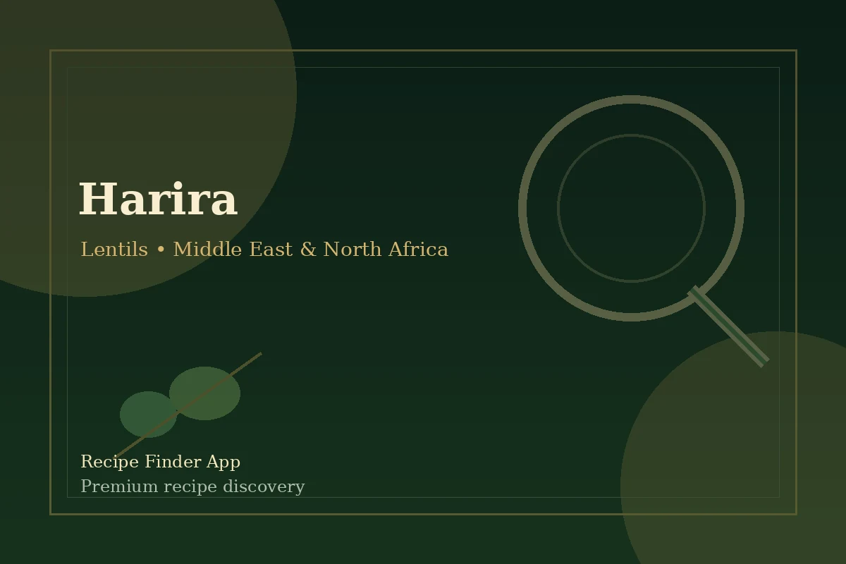 Harira - Lentils recipe image