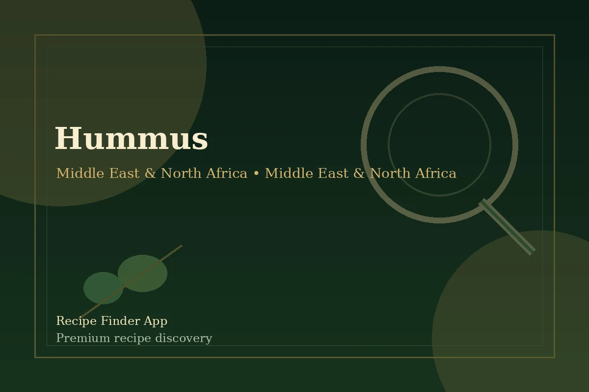 Hummus - Middle East & North Africa recipe image