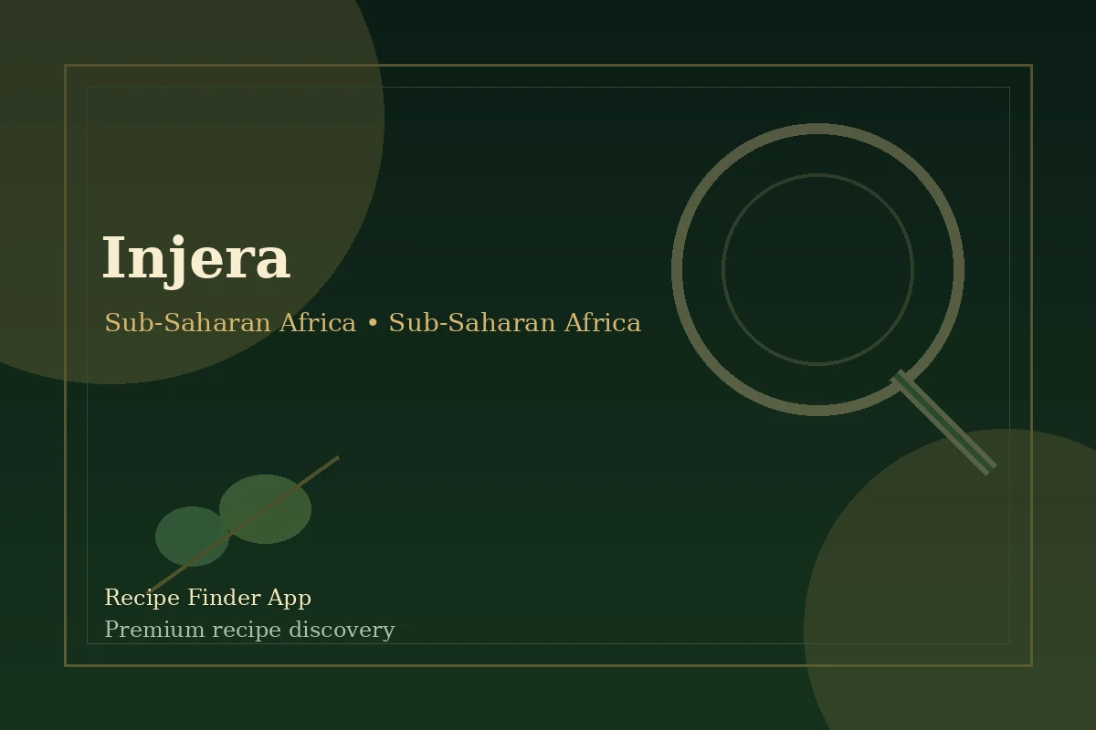 Injera - Sub-Saharan Africa recipe image