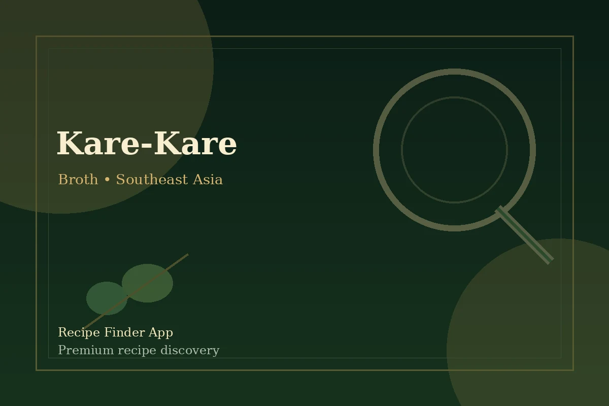 Kare-Kare - Broth recipe image