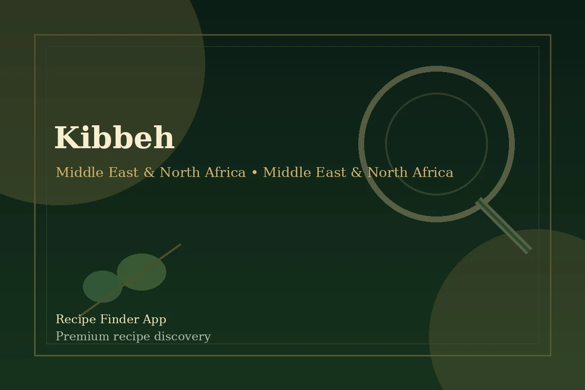 Kibbeh - Middle East & North Africa recipe image