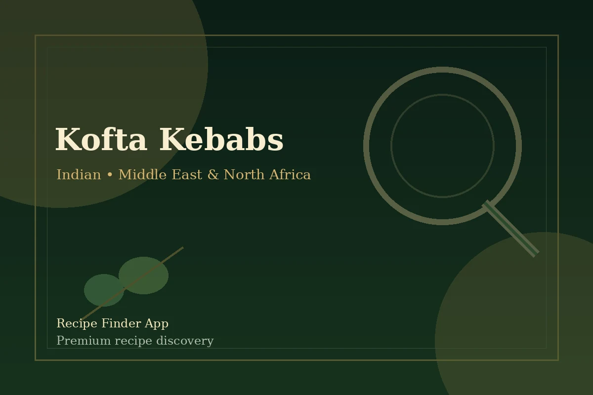 Kofta Kebabs - Indian recipe image