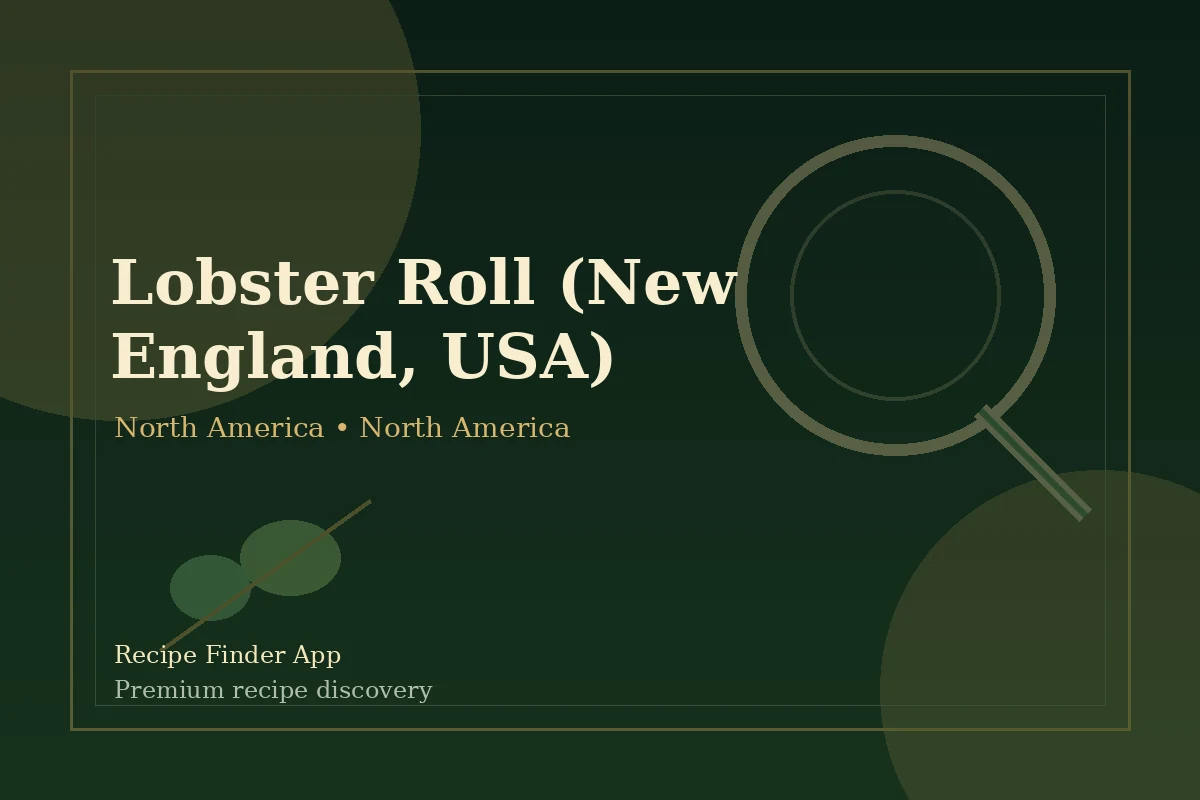 Lobster Roll (New England, USA) - North America recipe image