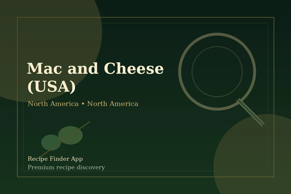 Mac and Cheese (USA) - North America recipe image