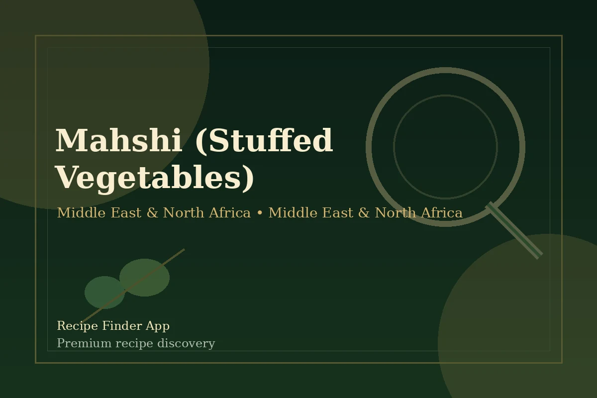 Mahshi (Stuffed Vegetables) - Middle East & North Africa recipe image