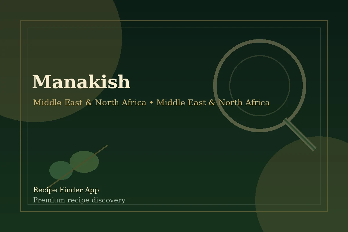 Manakish - Middle East & North Africa recipe image