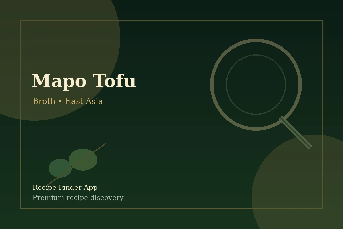 Mapo Tofu - Broth recipe image