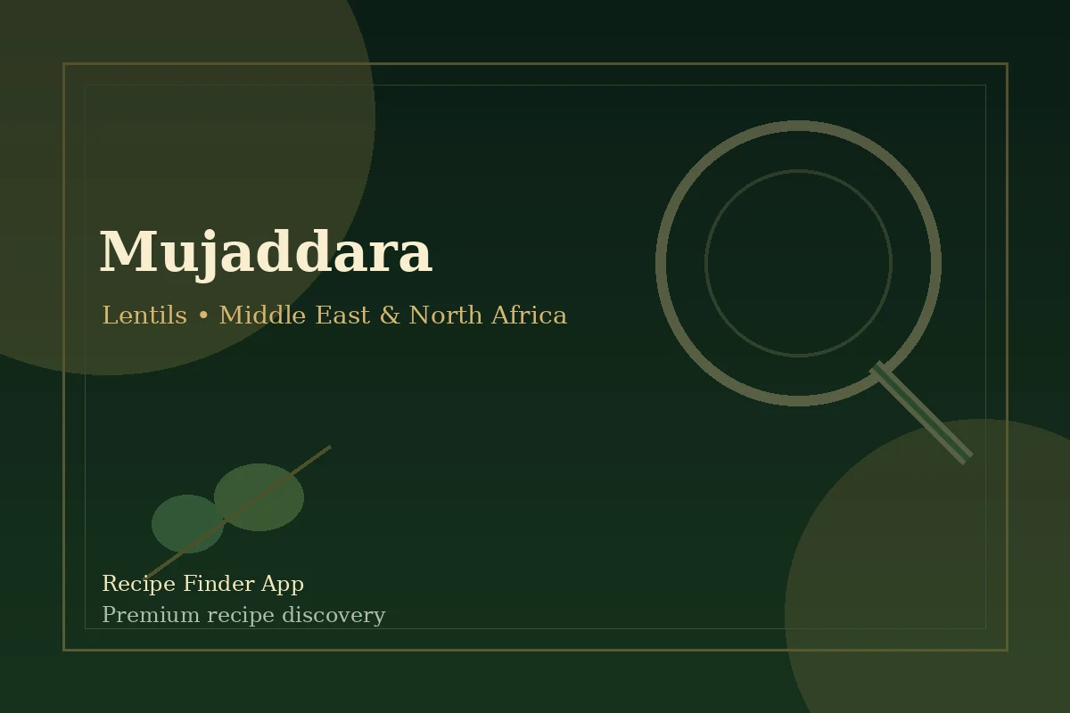 Mujaddara - Lentils recipe image