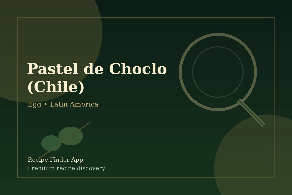 Pastel de Choclo (Chile) - Egg recipe image