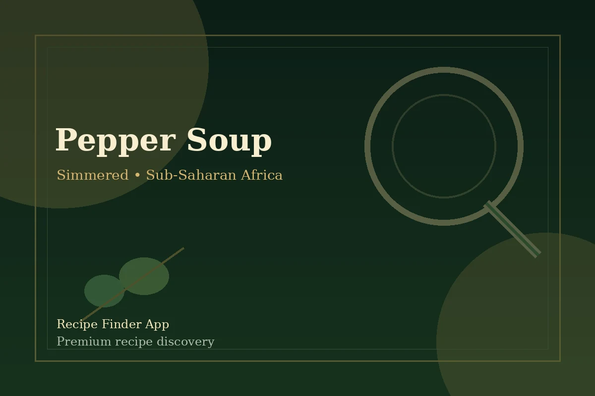 Pepper Soup - Simmered recipe image