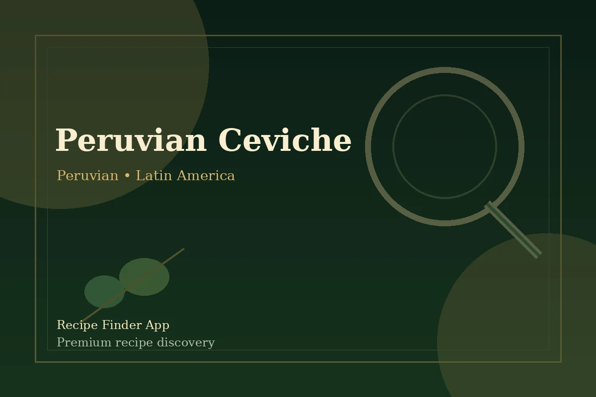 Peruvian Ceviche - Peruvian recipe image