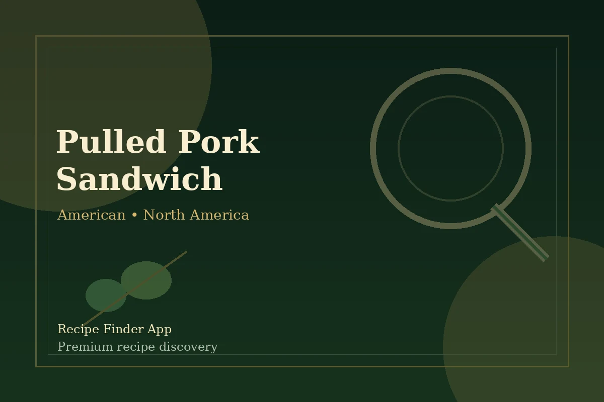 Pulled Pork Sandwich - American recipe image