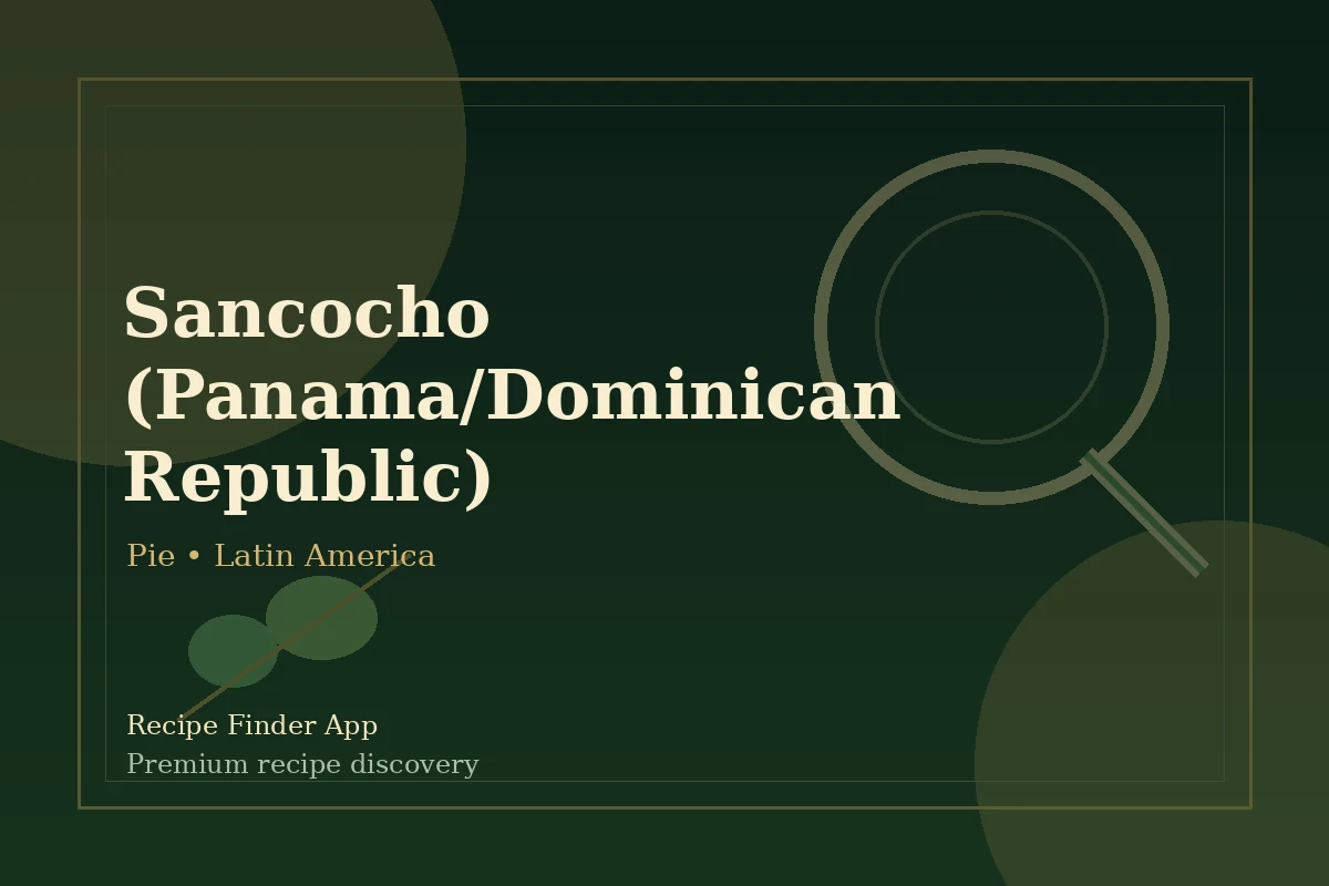 Sancocho (Panama/Dominican Republic) - Pie recipe image