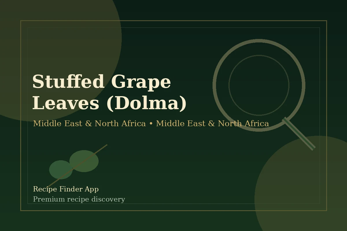 Stuffed Grape Leaves (Dolma) - Middle East & North Africa recipe image