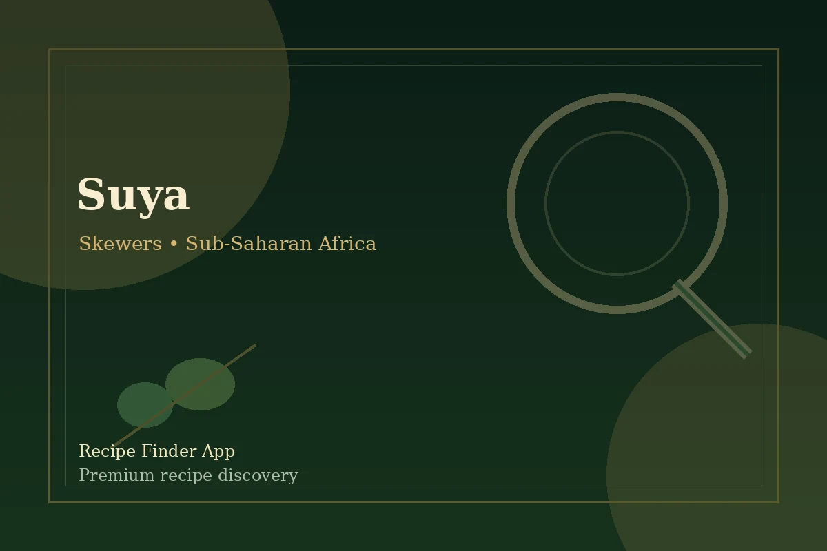 Suya - Skewers recipe image