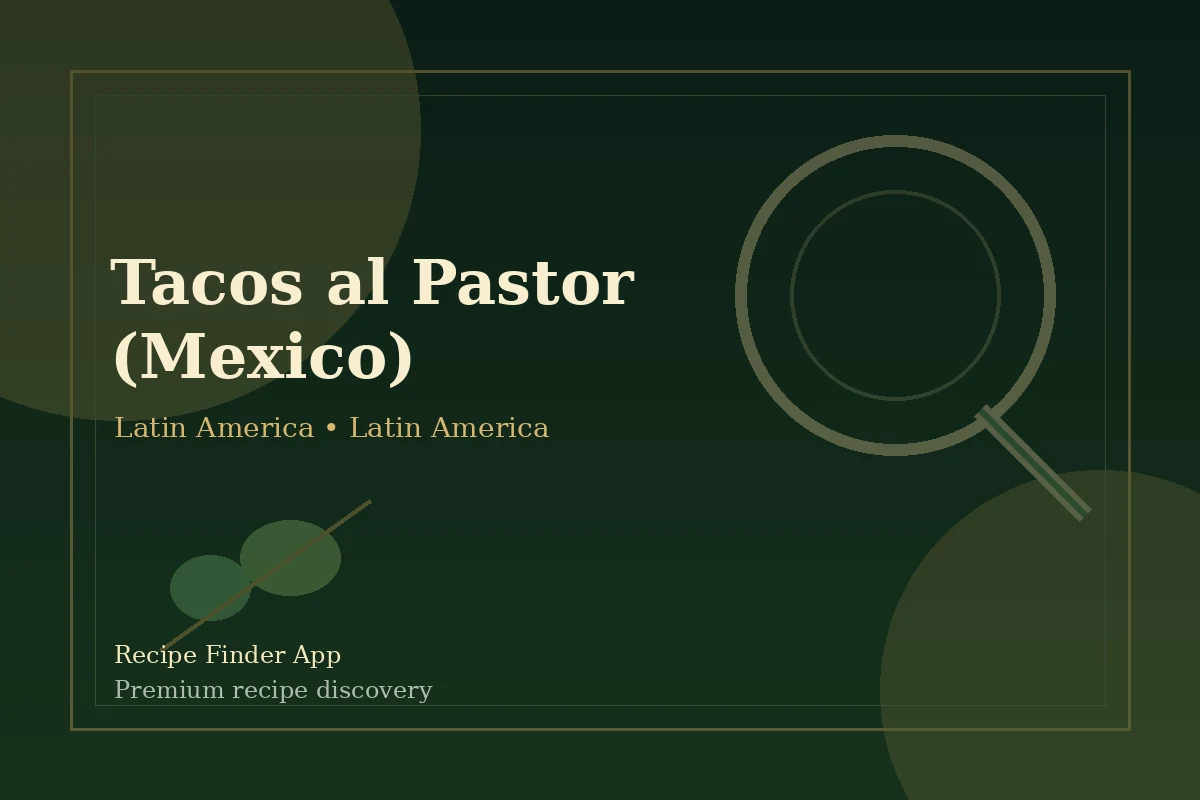 Tacos al Pastor (Mexico) - Latin America recipe image