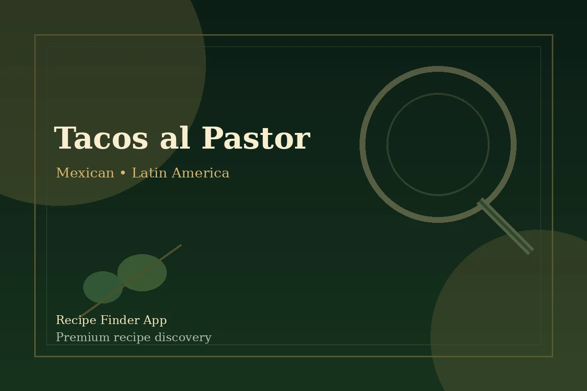 Tacos al Pastor - Mexican recipe image