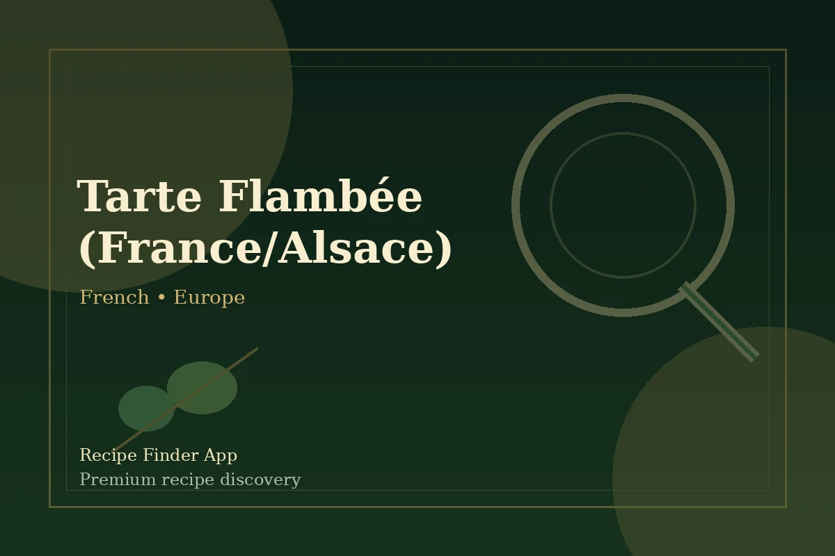 Tarte Flambée (France/Alsace) - French recipe image