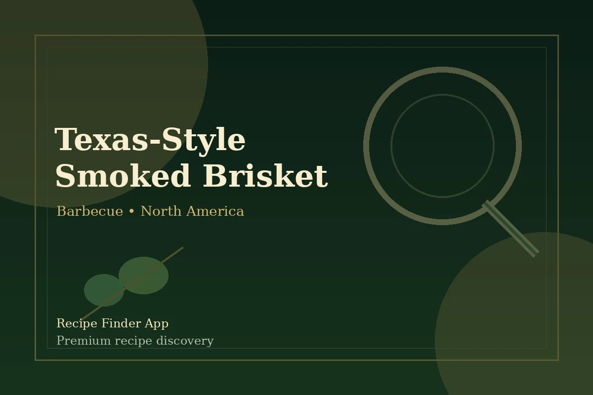 Texas-Style Smoked Brisket - Barbecue recipe image