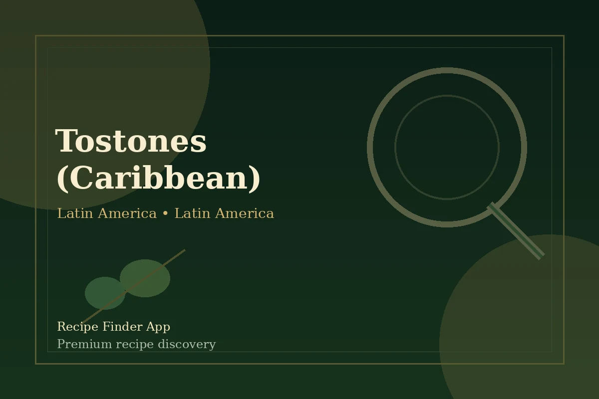 Tostones (Caribbean) - Latin America recipe image