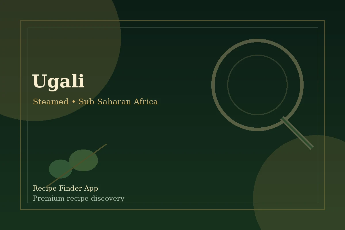Ugali - East African recipe image