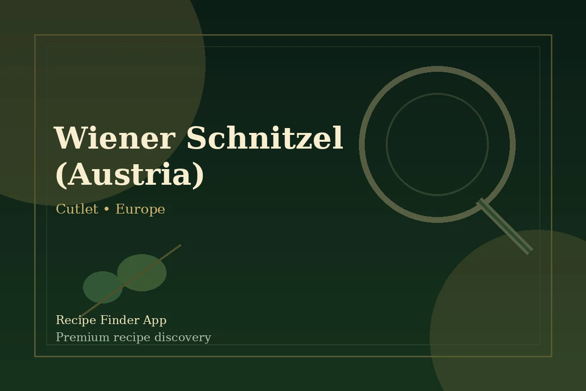 Wiener Schnitzel (Austria) - Cutlet recipe image