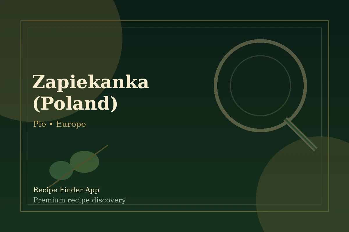 Zapiekanka (Poland) - Pie recipe image